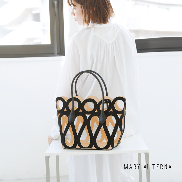 MARY AL TERNA(メアリオルターナ)ウルトラスエードハンドバッグ“MAZE”ma5227bg-36