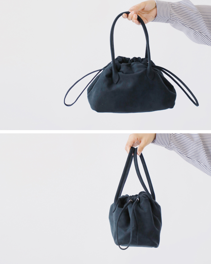 MARY AL TERNA(メアリオルターナ)ウルトラスエード巾着ミニハンドバッグ“WRING”ma5227bg-38