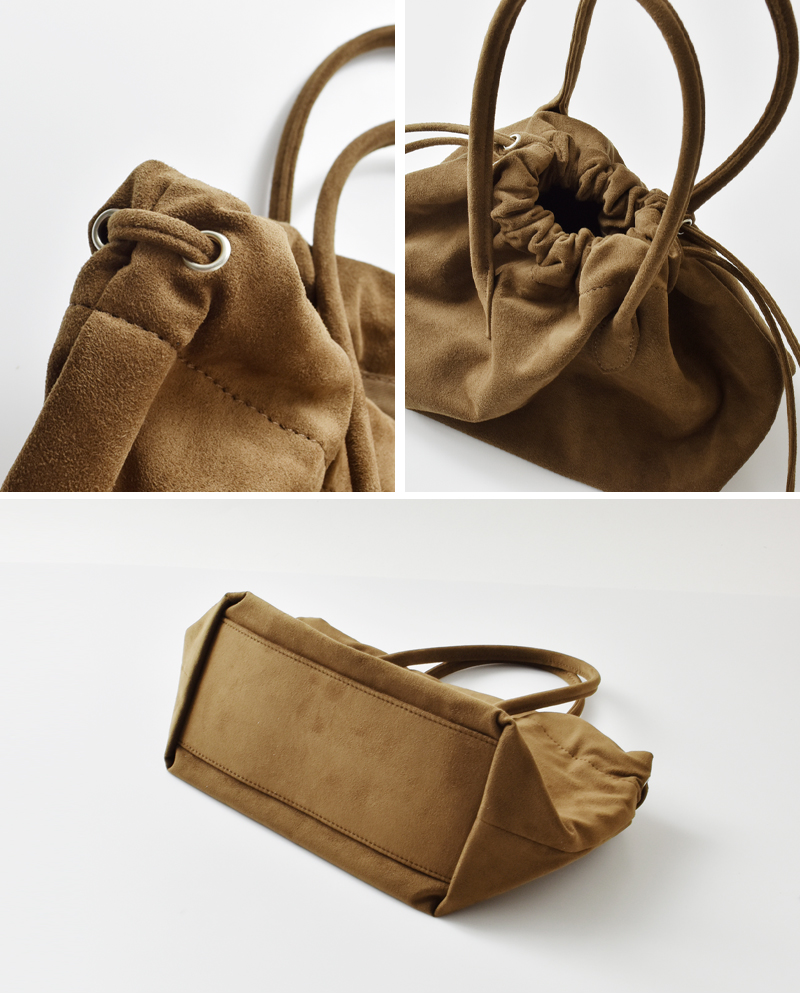 MARY AL TERNA(メアリオルターナ)ウルトラスエード巾着ミニハンドバッグ“WRING”ma5227bg-38