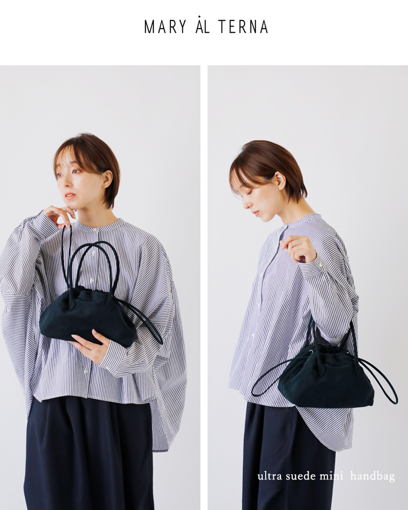 MARY AL TERNA メアリオルターナ 巾着ハンドバッグ MARY AL TERNA/メアリオルターナ】MINI HAND BAG/ナイロン