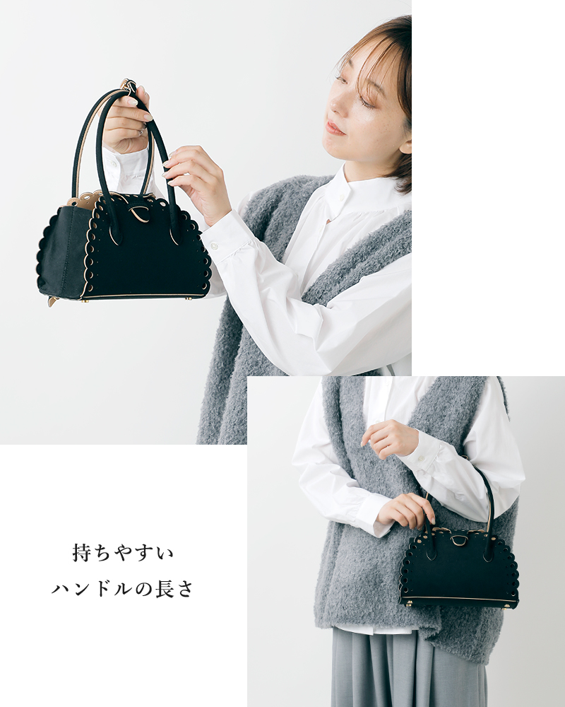 MARY AL TERNA(メアリオルターナ)ウルトラスエードハンドバッグ“ENSOU”ma5227bg-59