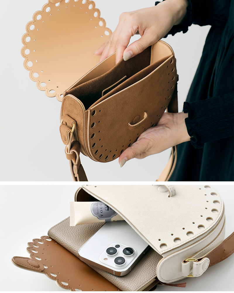 MARY AL TERNA(メアリオルターナ)ウルトラスエードショルダーバッグ“ENSOU”ma5327bg-60