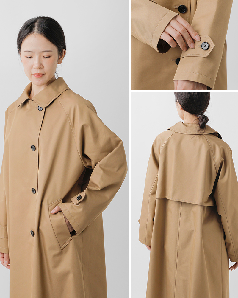 MICHEL Beaudouin(ミッシェル ボードワン)コットンバンドギャバロングコートmb-b3501