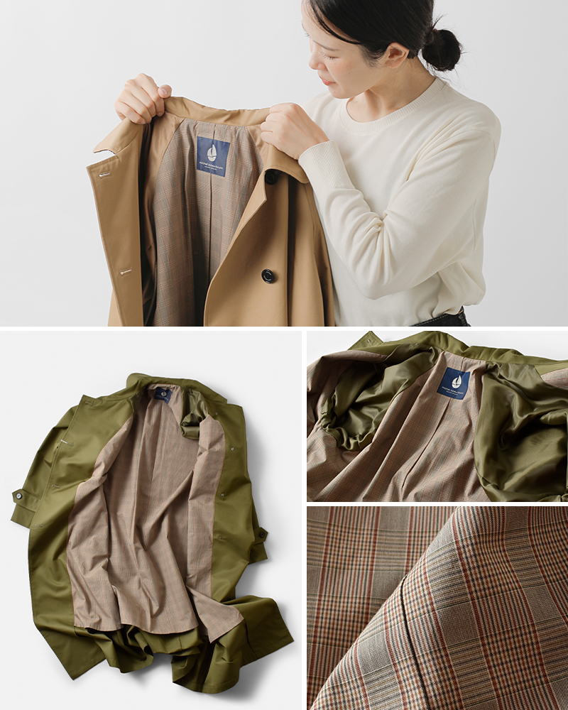 MICHEL Beaudouin(ミッシェル ボードワン)コットンバンドギャバロングコートmb-b3501