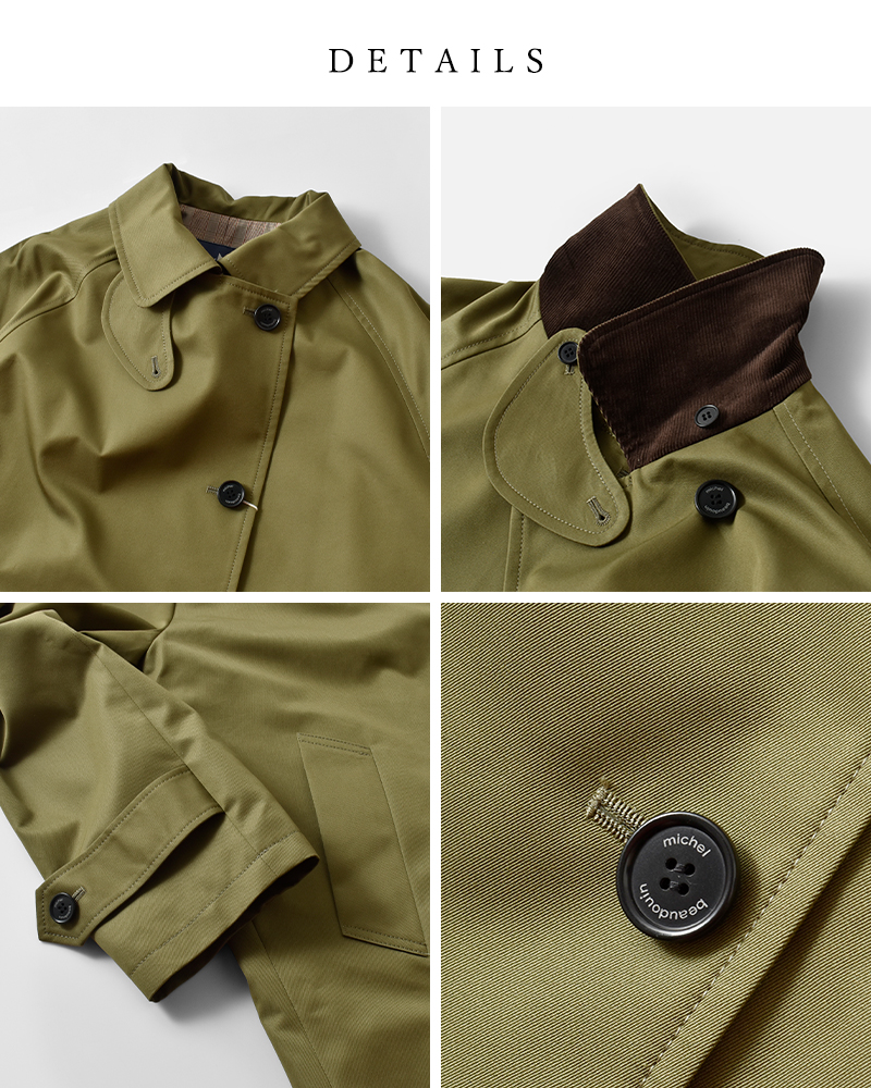 MICHEL Beaudouin(ミッシェル ボードワン)コットンバンドギャバロングコートmb-b3501