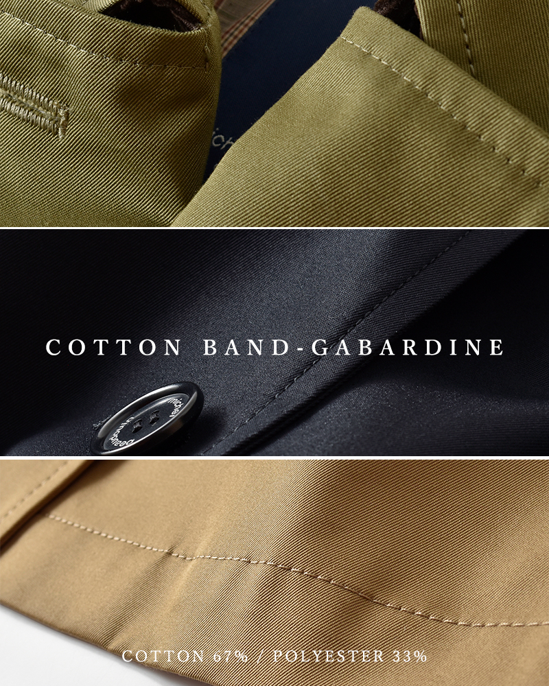 MICHEL Beaudouin(ミッシェル ボードワン)コットンバンドギャバロングコートmb-b3501