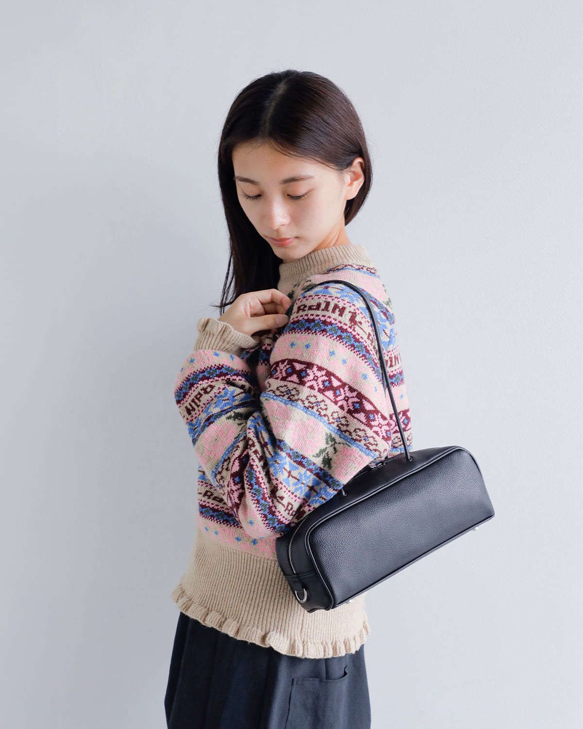 ＆MyuQ(アンドミューク)カクショルダーバッグ “KAKU” mcb096