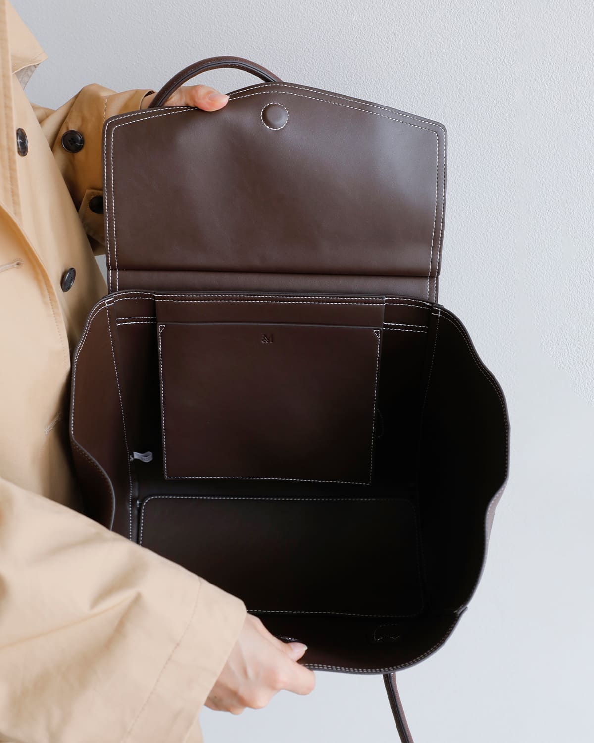 ＆MyuQ(アンドミューク)オペリアフラップトートバッグ “OPERIA” mcb102