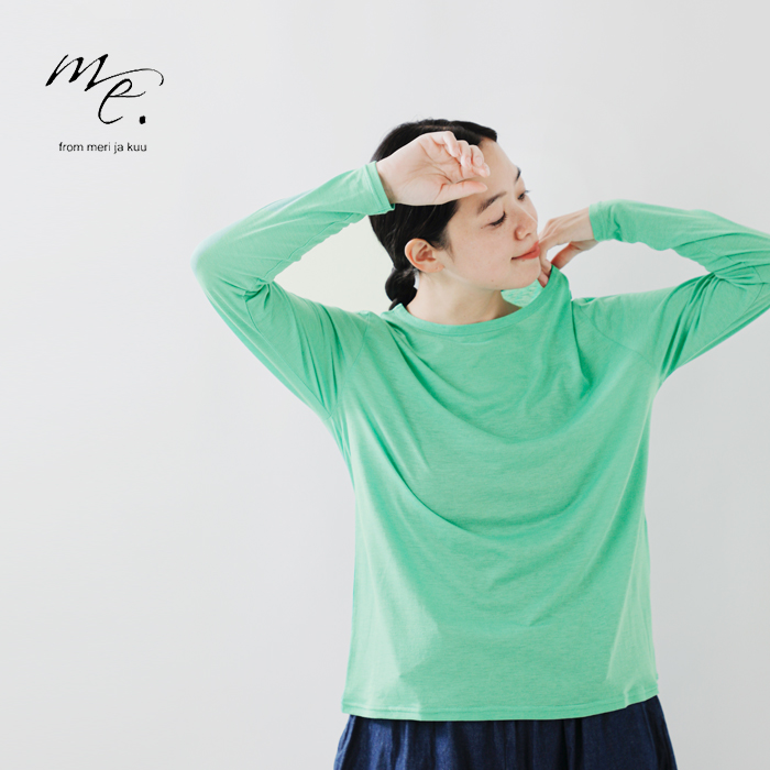 me.(ミードット)モダールロングスリーブTシャツme-24200