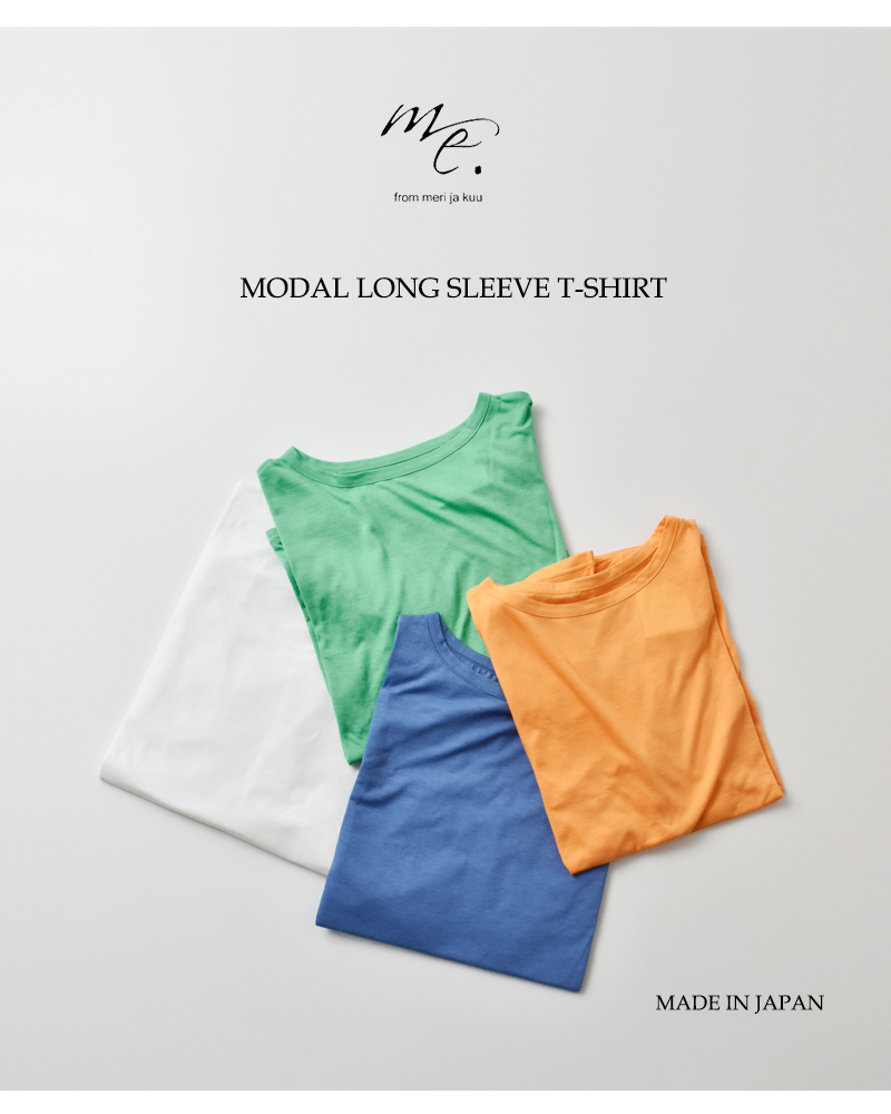 me.(ミードット)モダールロングスリーブTシャツme-24200