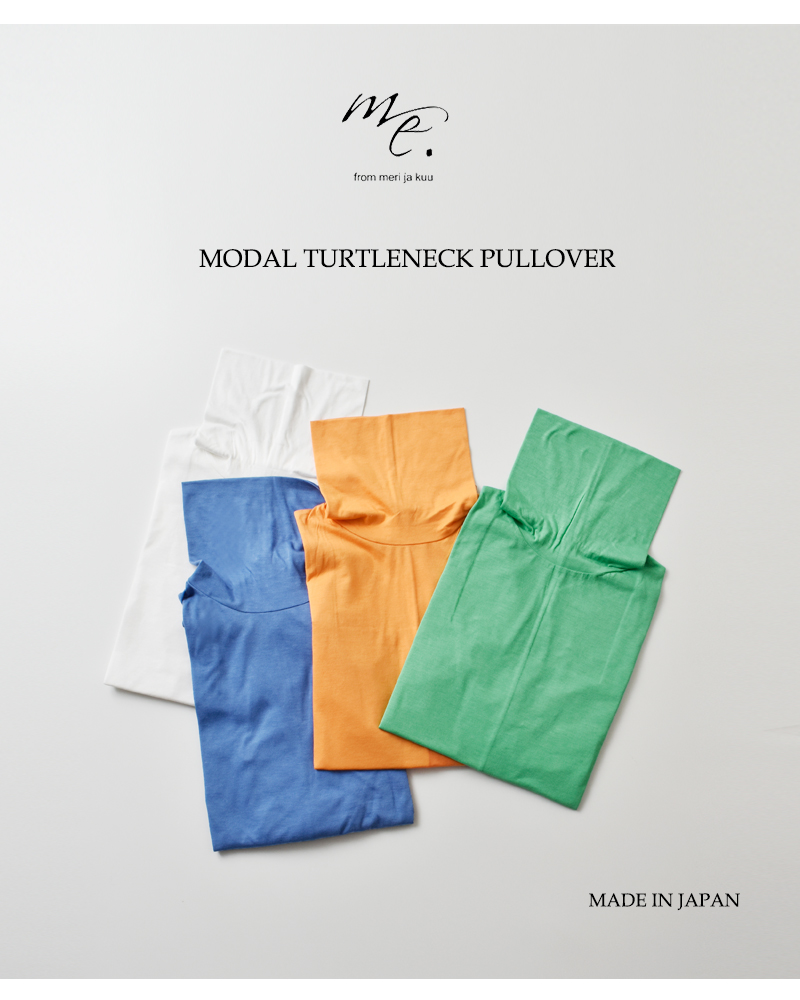 me.(ミードット)モダールタートルネックプルオーバーme-24202