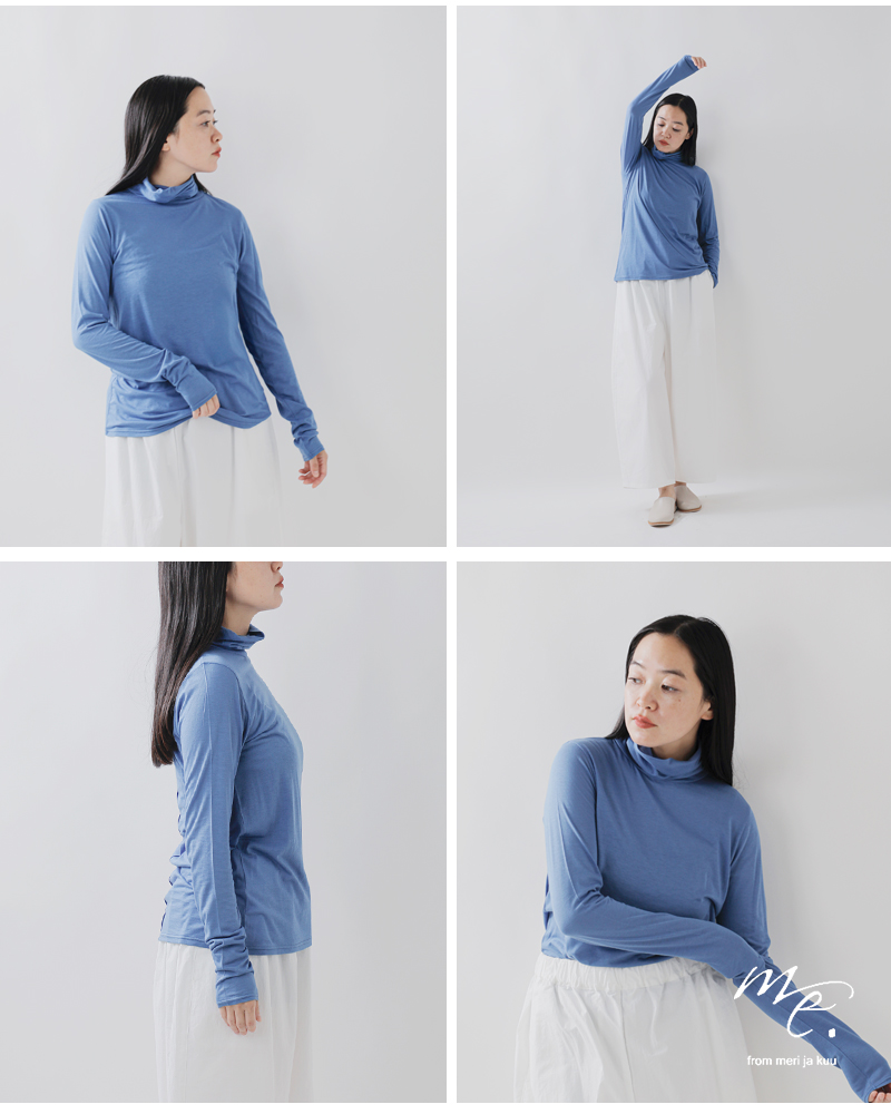 me.(ミードット)モダールタートルネックプルオーバーme-24202