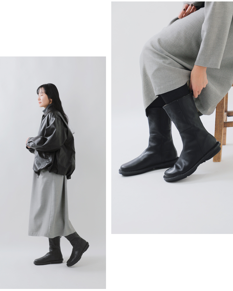 trippen(トリッペン)カウレザーミドルブーツmid-boot-sat