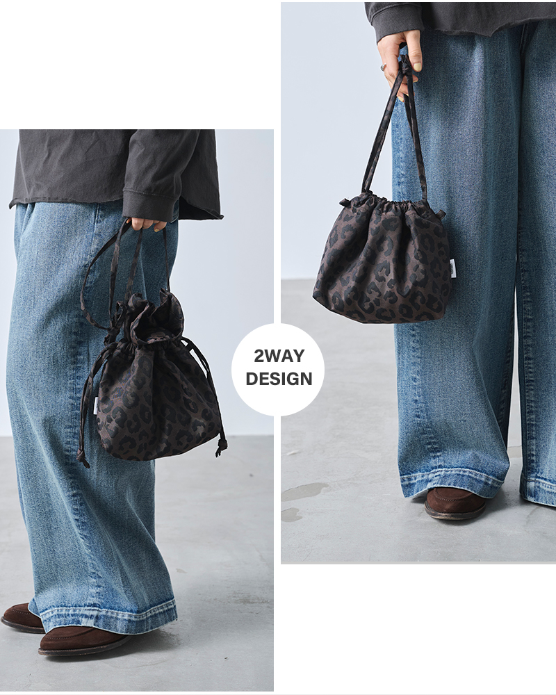 kha:ki(カーキ)レオパードコンバーチブルバッグ“CONVERTIBLEBAGLEO”mil25fbg3027