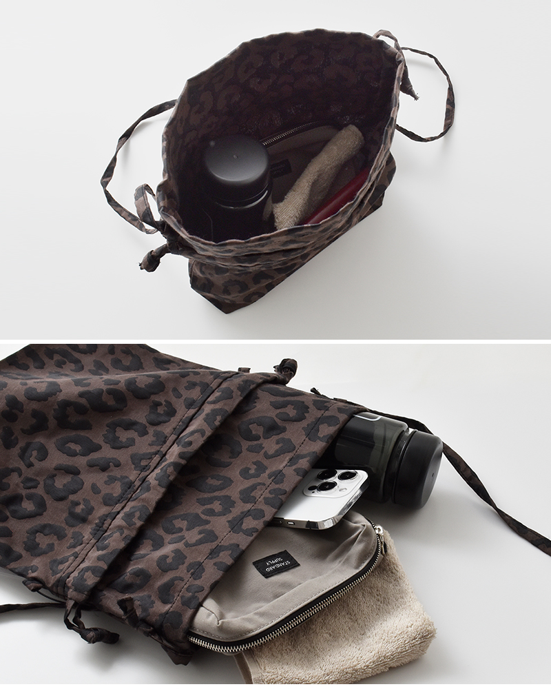 kha:ki(カーキ)レオパードコンバーチブルバッグ“CONVERTIBLEBAGLEO”mil25fbg3027