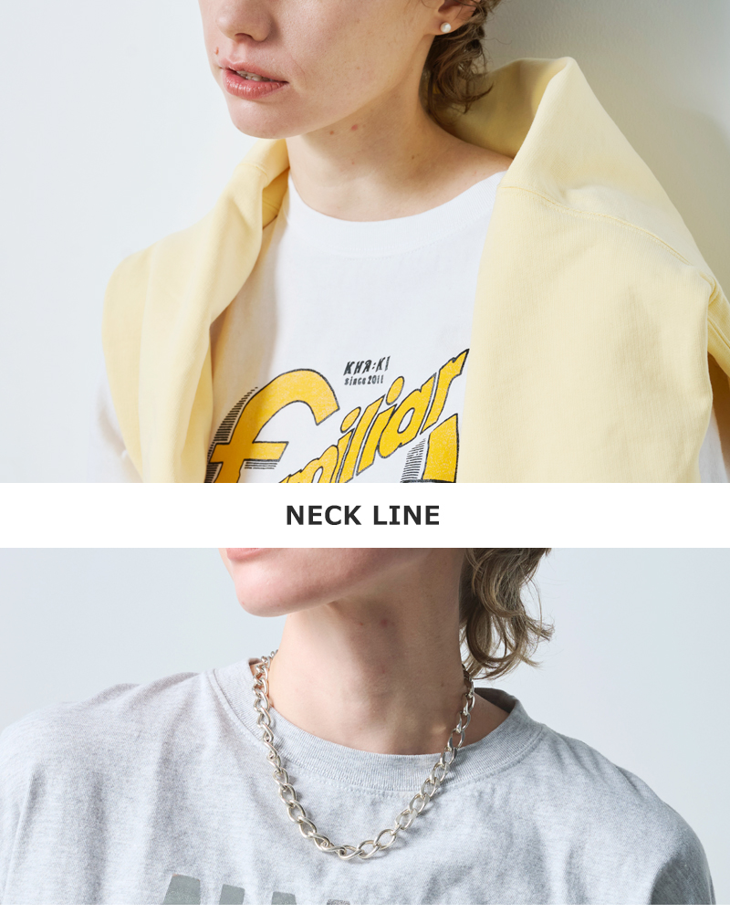 kha:ki(カーキ)コットンプリント長袖Tシャツmil25fcs3468-9