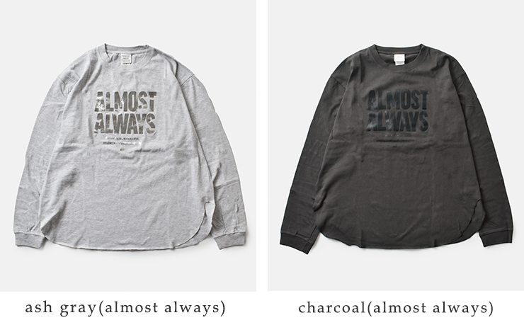 kha:ki(カーキ)コットンプリント長袖Tシャツmil25fcs3468-9