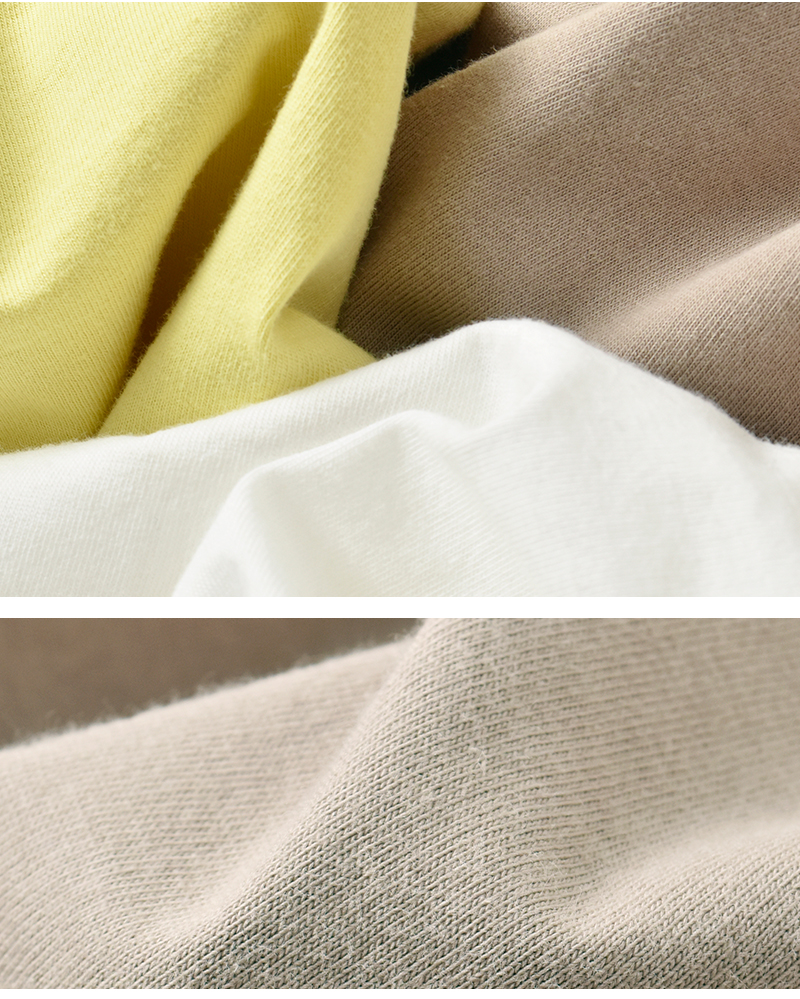 kha:ki(カーキ)コットンレイヤード長袖プルオーバー“LAYREDTOP”mil25fcs3462