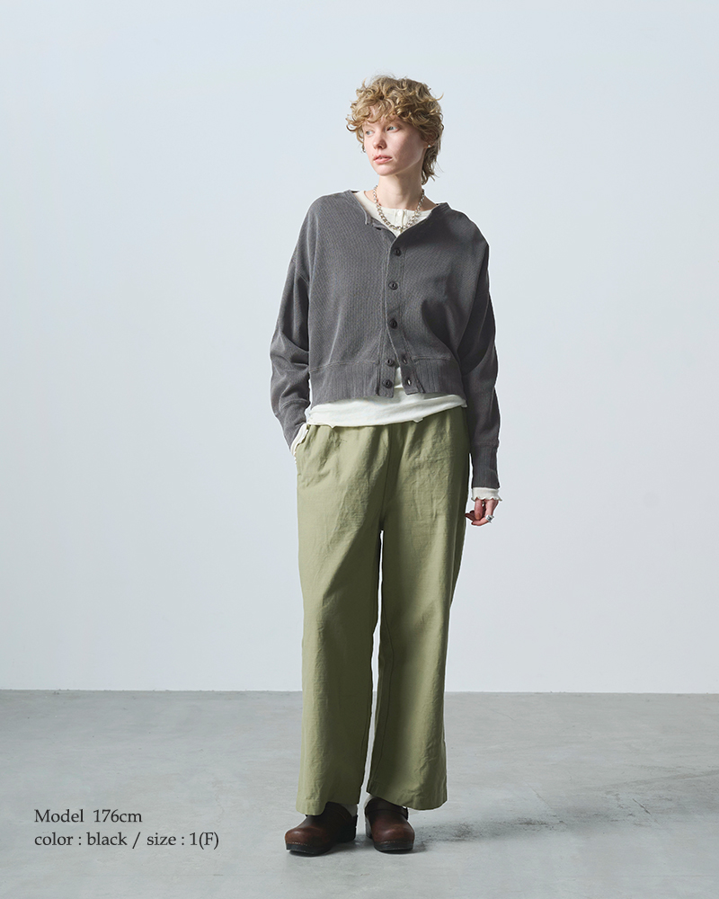 kha:ki(カーキ)コットンハニカムカーディガン“HONEYCOMBCARDIGAN”mil25fcs3472