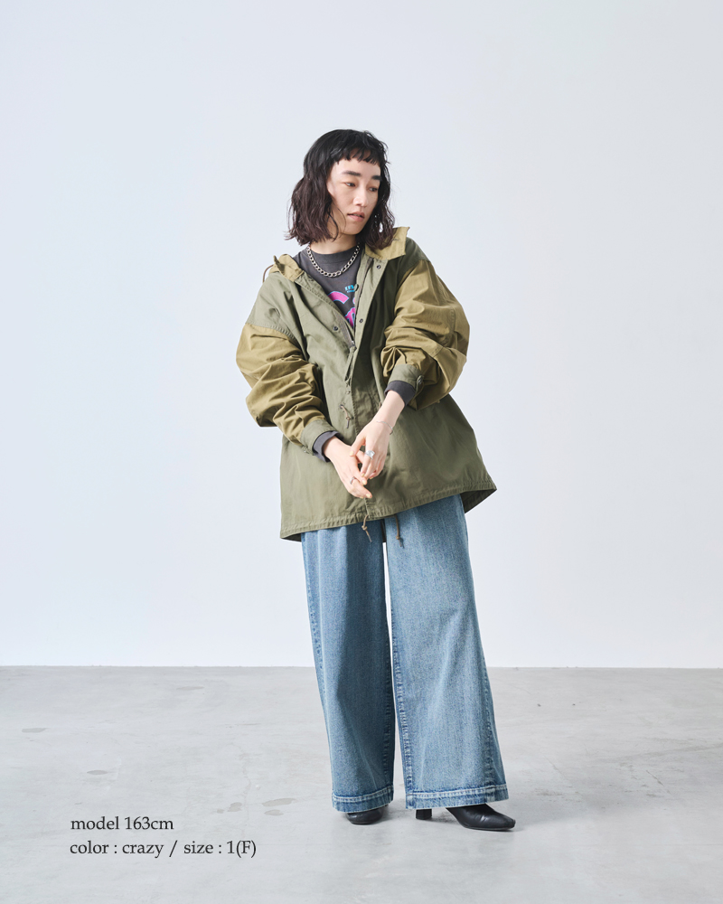 kha:ki(カーキ)Aラインミドルモッズコート“NEWTYPE-51PARKA”mil25fjk3051
