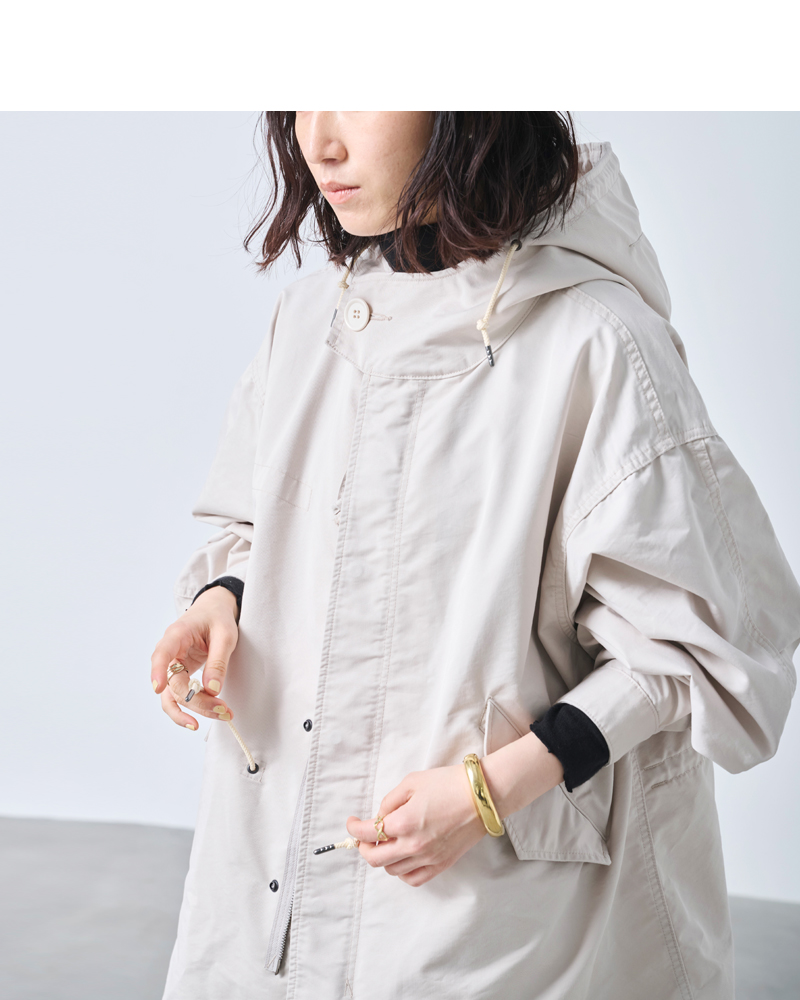 kha:ki(カーキ)Aラインミドルモッズコート“NEWTYPE-51PARKA”mil25fjk3051