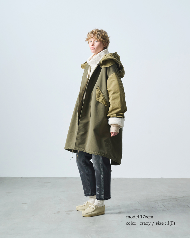kha:ki(カーキ)ロングモッズコート“NEWTYPE-65COAT”mil25fjk3065