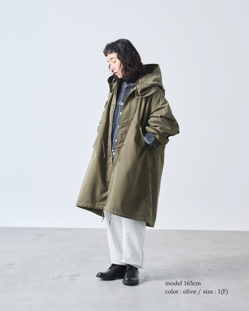 kha:ki(カーキ)ロングモッズコート“NEWTYPE-65COAT”mil25fjk3065