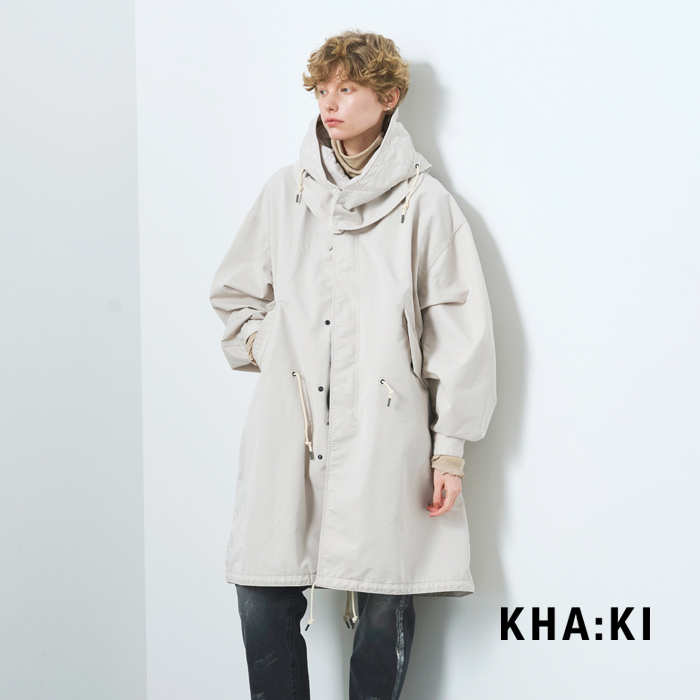 kha:ki(カーキ)ロングモッズコート“NEWTYPE-65COAT”mil25fjk3065