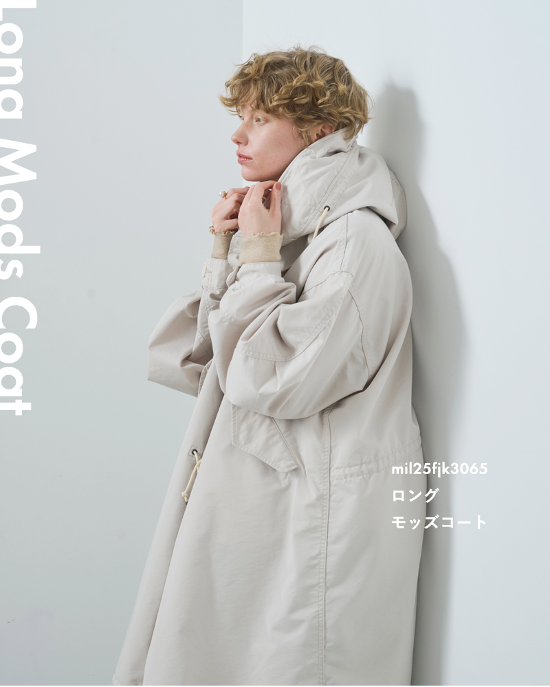 kha:ki(カーキ)ロングモッズコート“NEWTYPE-65COAT”mil25fjk3065