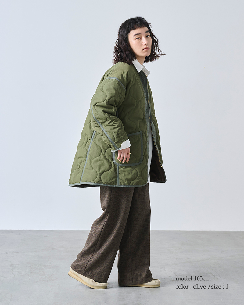 kha:ki(カーキ)ミリタリーキルティングライナージャケット“MILQUILTZIPUPJACKET”mil25fjk3229