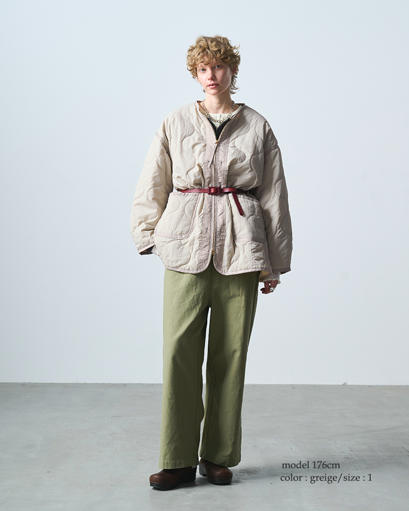 kha:ki(カーキ)ミリタリーキルティングライナージャケット“MILQUILTZIPUPJACKET”mil25fjk3229