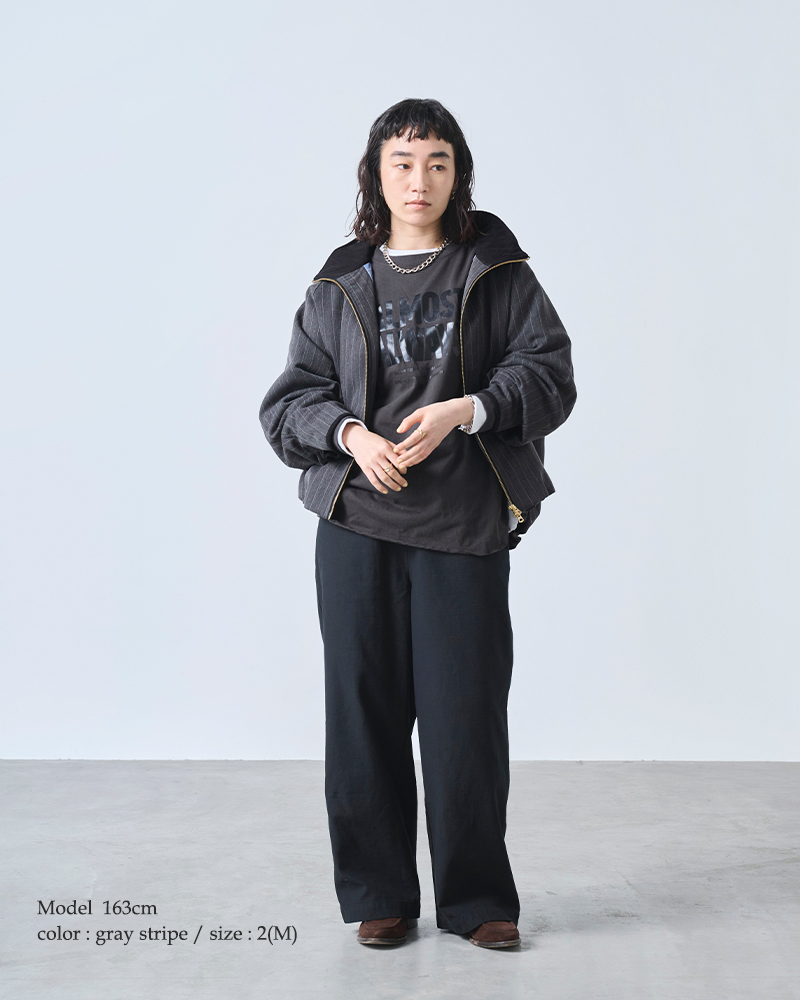kha:ki カーキ ワイド ハリントン ジャケット “WIDE HARRINGTON