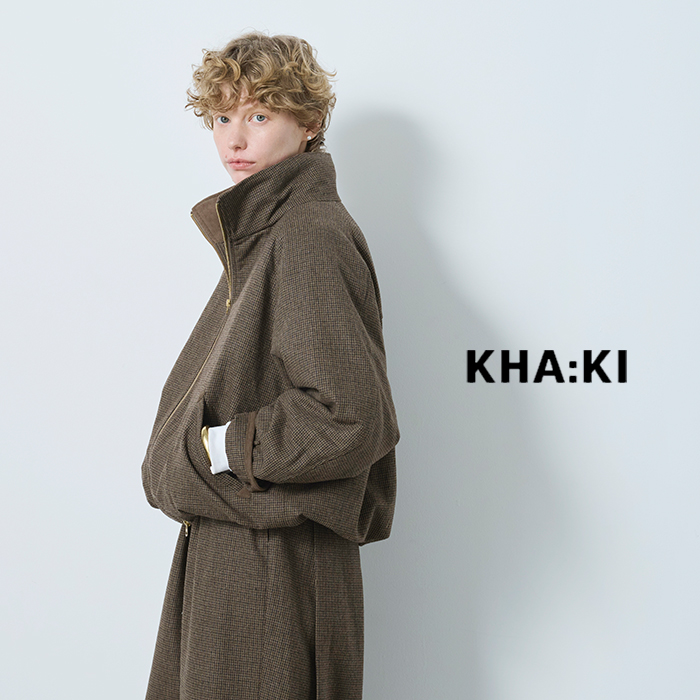 クリーニング済み　極美品　バナリパ　人気完売！スエード　カーキ　ジャケット kha:ki カーキ ワイド ハリントン ジャケット “WIDE HARRINGTON