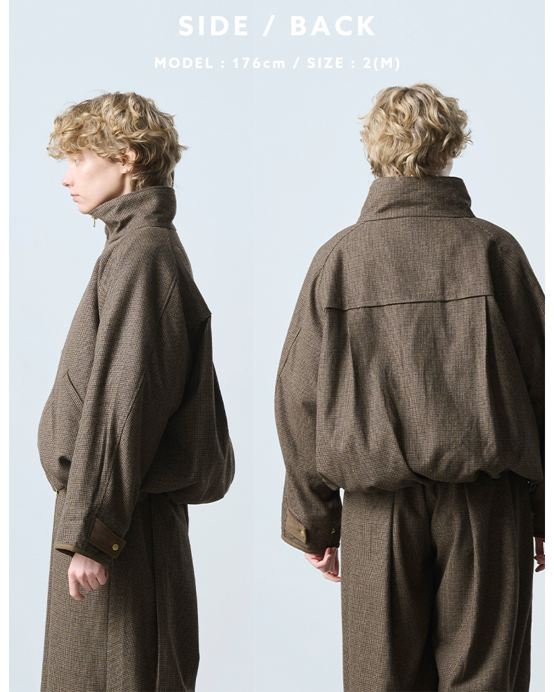 kha:ki(カーキ)ワイドハリントンジャケット“WIDEHARRINGTONJACKET”mil25fjk3237
