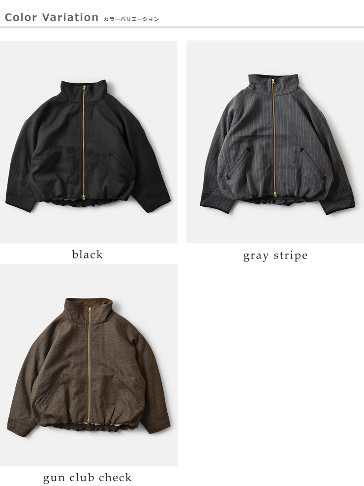 kha:ki(カーキ)ワイドハリントンジャケット“WIDEHARRINGTONJACKET”mil25fjk3237