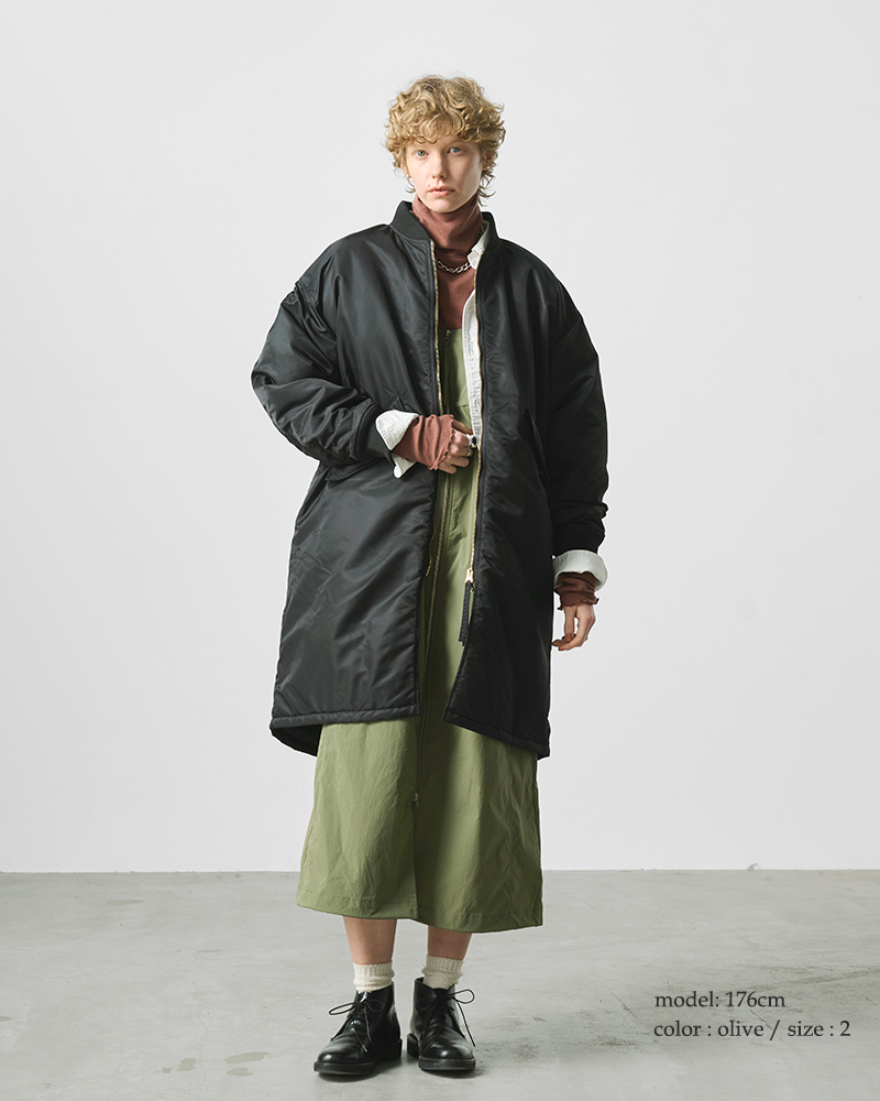 kha:ki(カーキ)ミリタリーワイドスクエアMA-1ジャケット“WIDESQUAREMA-1”mil25fjk3240