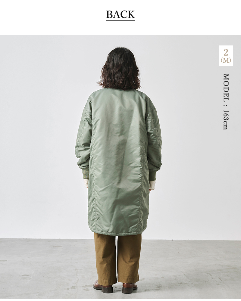 kha:ki(カーキ)ミリタリーワイドスクエアMA-1ジャケット“WIDESQUAREMA-1”mil25fjk3240