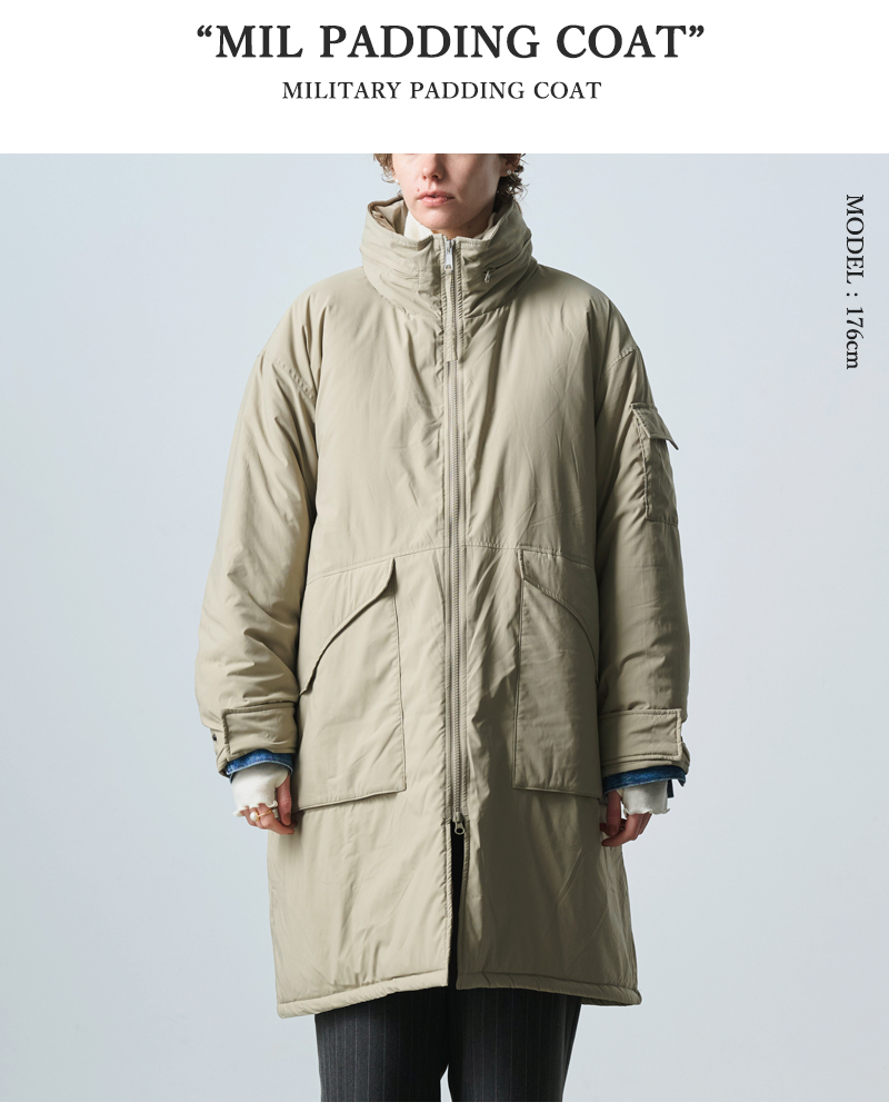 kha:ki(カーキ)ミリタリーパティングコート“MILPADDINGCOAT”mil25fjk3242