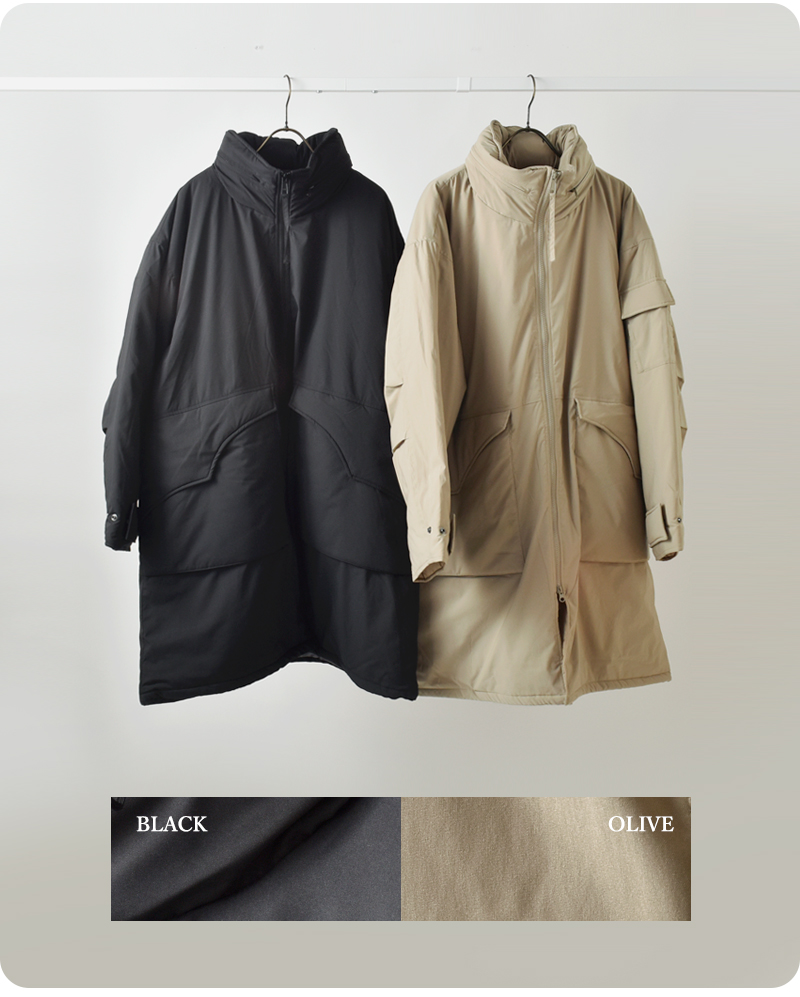 kha:ki(カーキ)ミリタリーパティングコート“MILPADDINGCOAT”mil25fjk3242