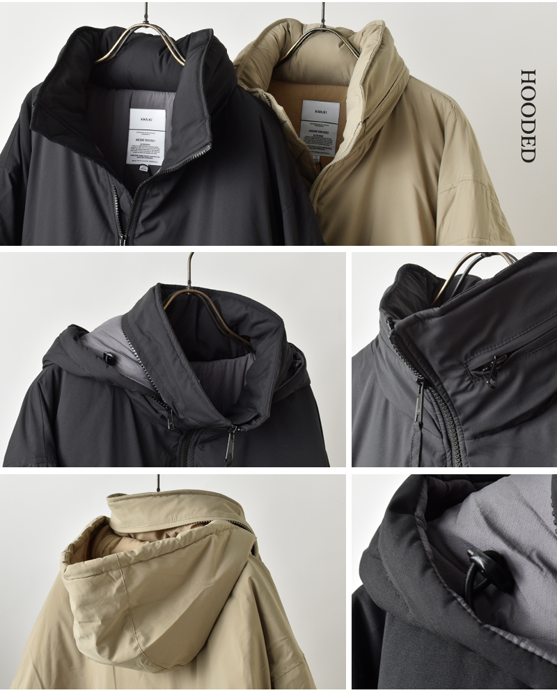 kha:ki(カーキ)ミリタリーパティングコート“MILPADDINGCOAT”mil25fjk3242