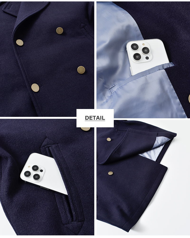 kha:ki(カーキ)圧縮ニットコクーンPコート“COCOONPEA-COAT”mil25fjk3243