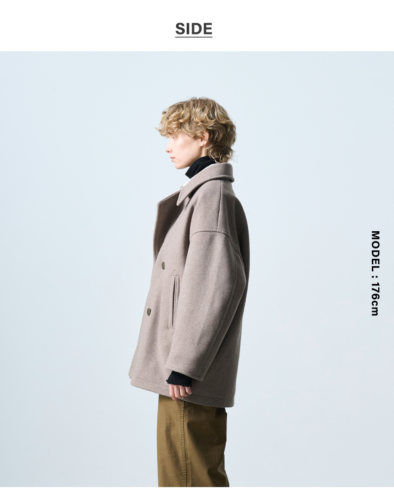 kha:ki(カーキ)圧縮ニットコクーンPコート“COCOONPEA-COAT”mil25fjk3243