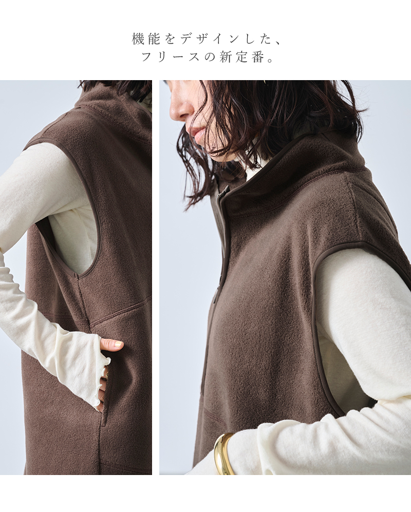 kha:ki(カーキ)サイドジップフリースワンピース“SIDEZIPFLEECEDRESS”mil25fop3101