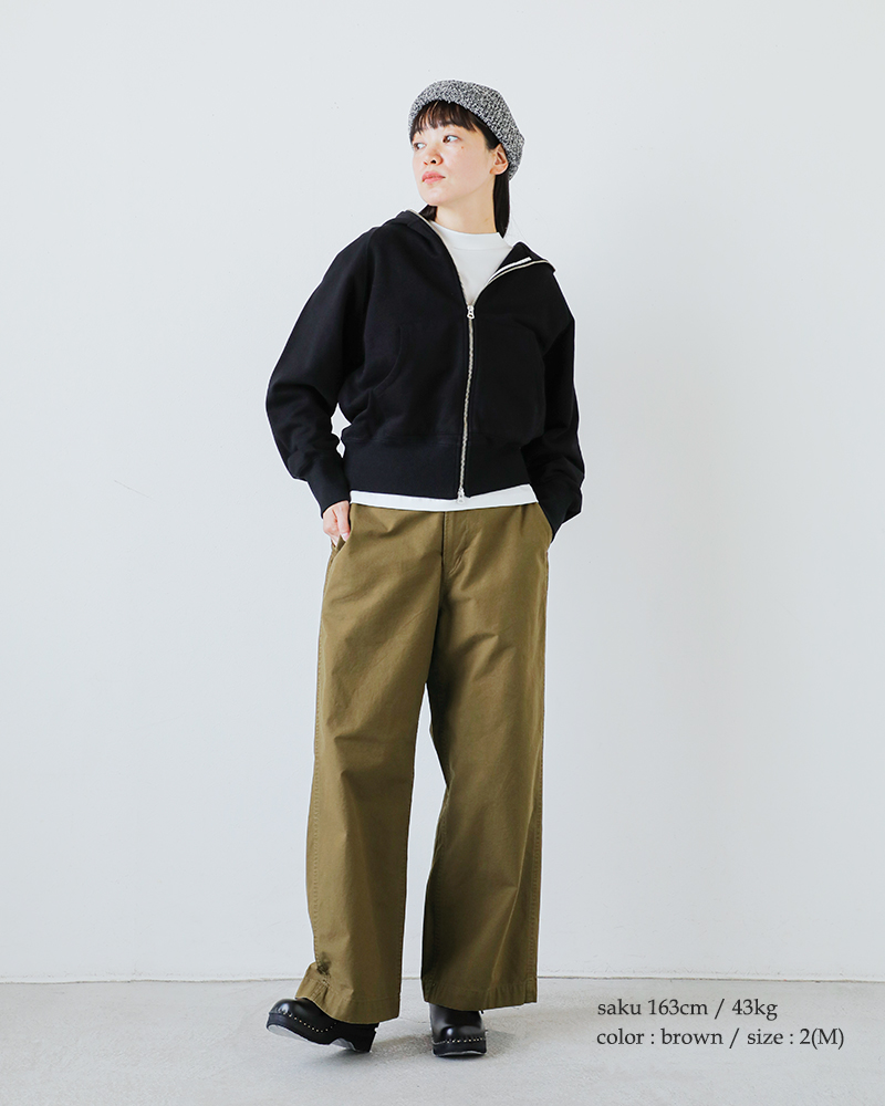 kha:ki(カーキ)コットンバックツイルミリタリートラウザーパンツ“TYPE-45TROUSERS”mil25fpt3236