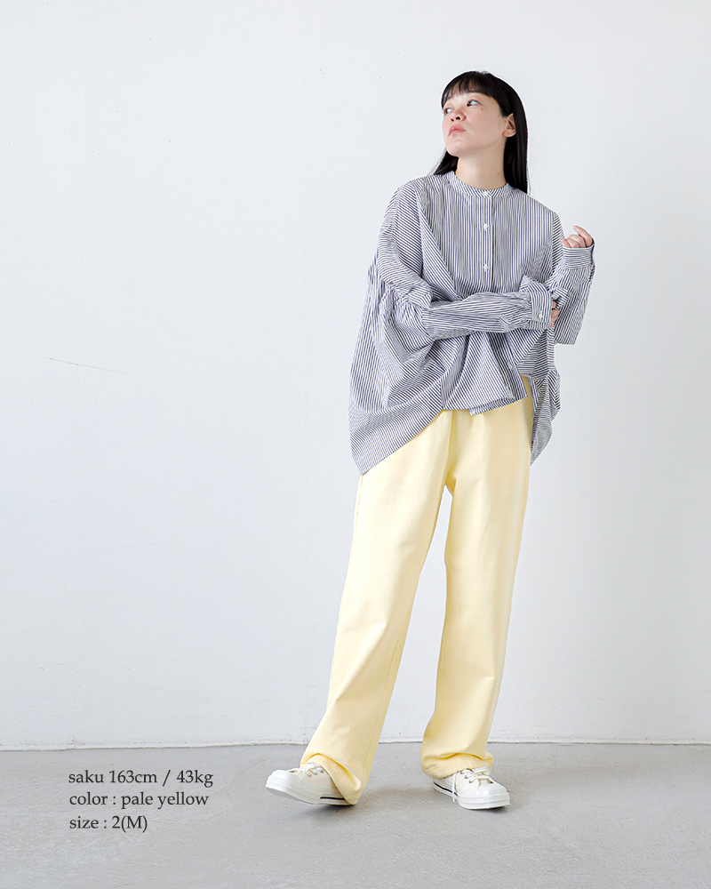 kha:ki(カーキ)ハイゲージ裏毛ストレートスウェットパンツ“STRAIGHTSWEATPANTS”mil25fpt3240