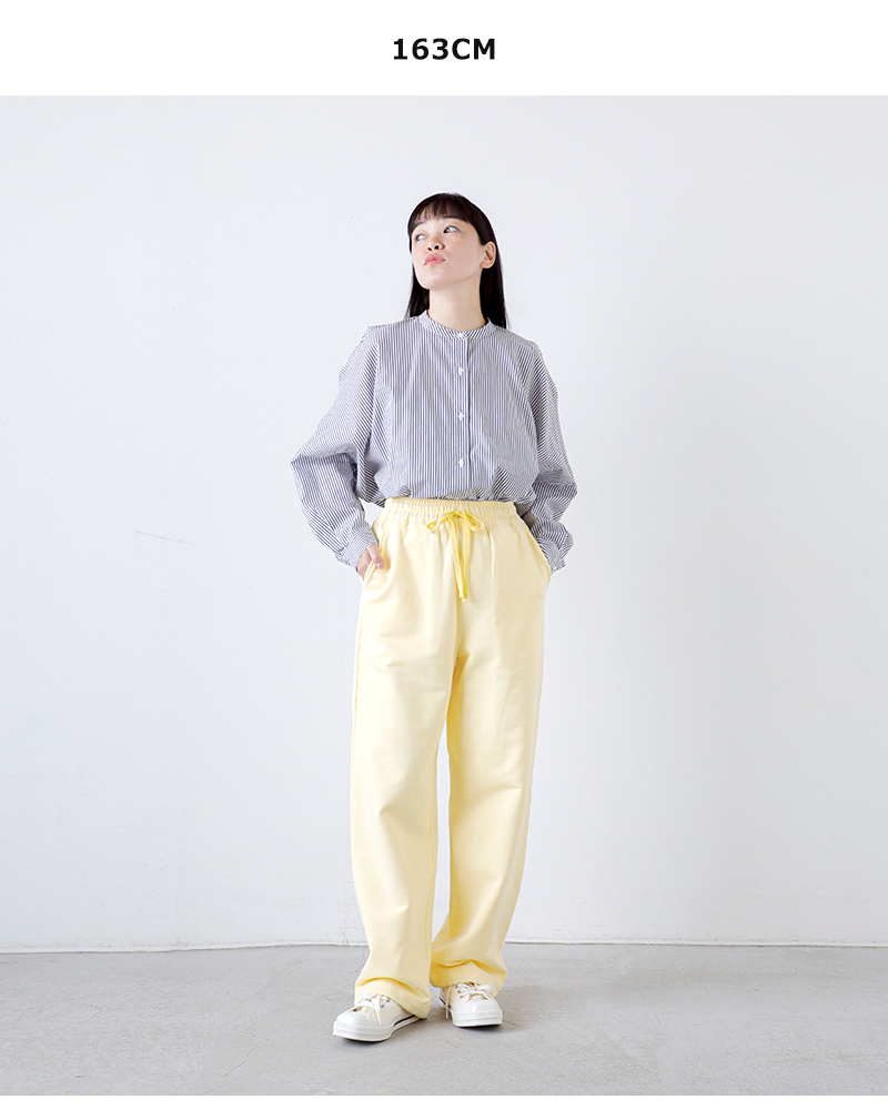 kha:ki カーキ ハイゲージ裏毛 ストレート スウェット パンツ