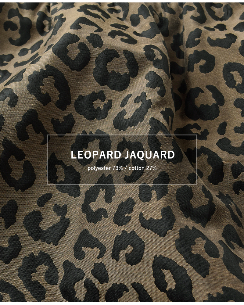 kha:ki(カーキ)ジャガードレオパードストレートスカート“LEOPARDSTRAIGHTSKIRT”mil25fsk3099