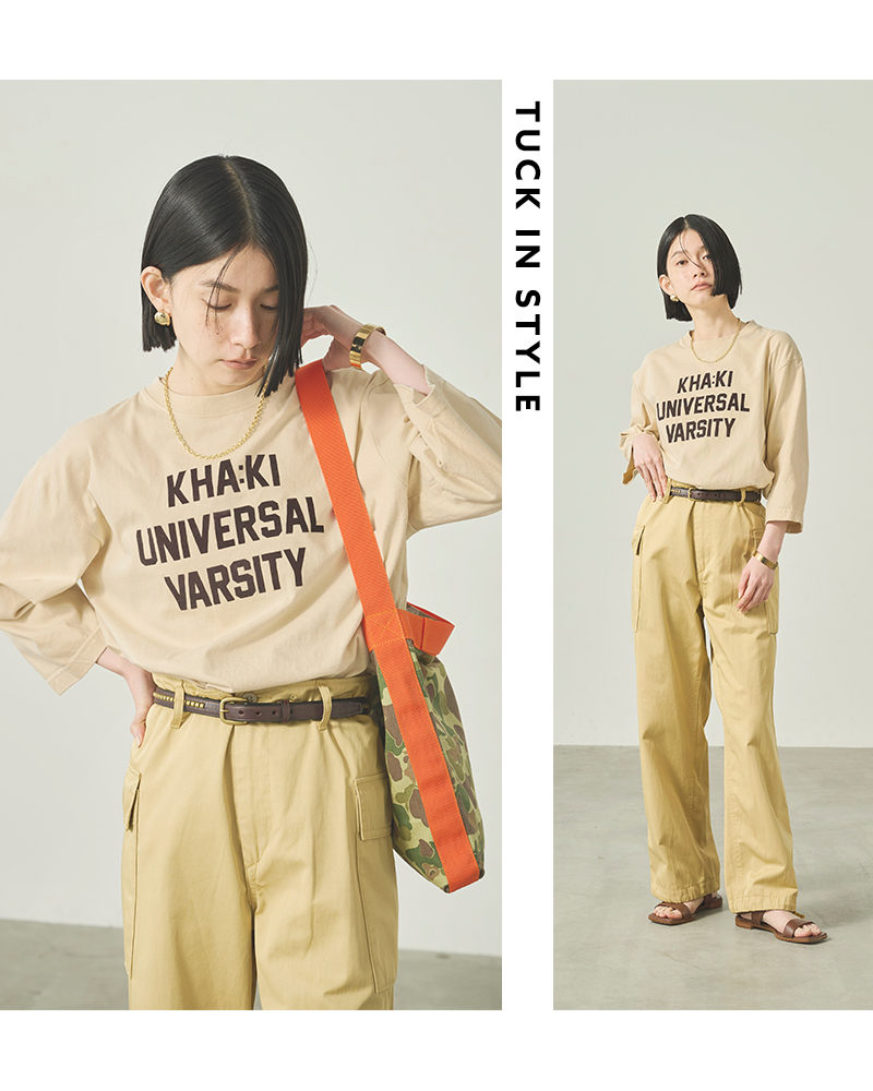 tシャツ 「KHA:KI / カーキ」 7分袖TEE  「C.O.T」 レディース kha:ki tシャツ 「KHA:KI / カーキ」 7分袖TEE 「C.O.T