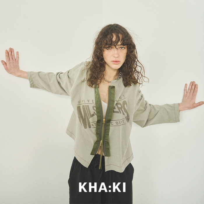 GUESS 売れ筋商品|||ゲス カーディガン アウター レディース Cardigans Brown kha:ki カーキ コットン リメイク Tシャツ カーディガン “REMAKE