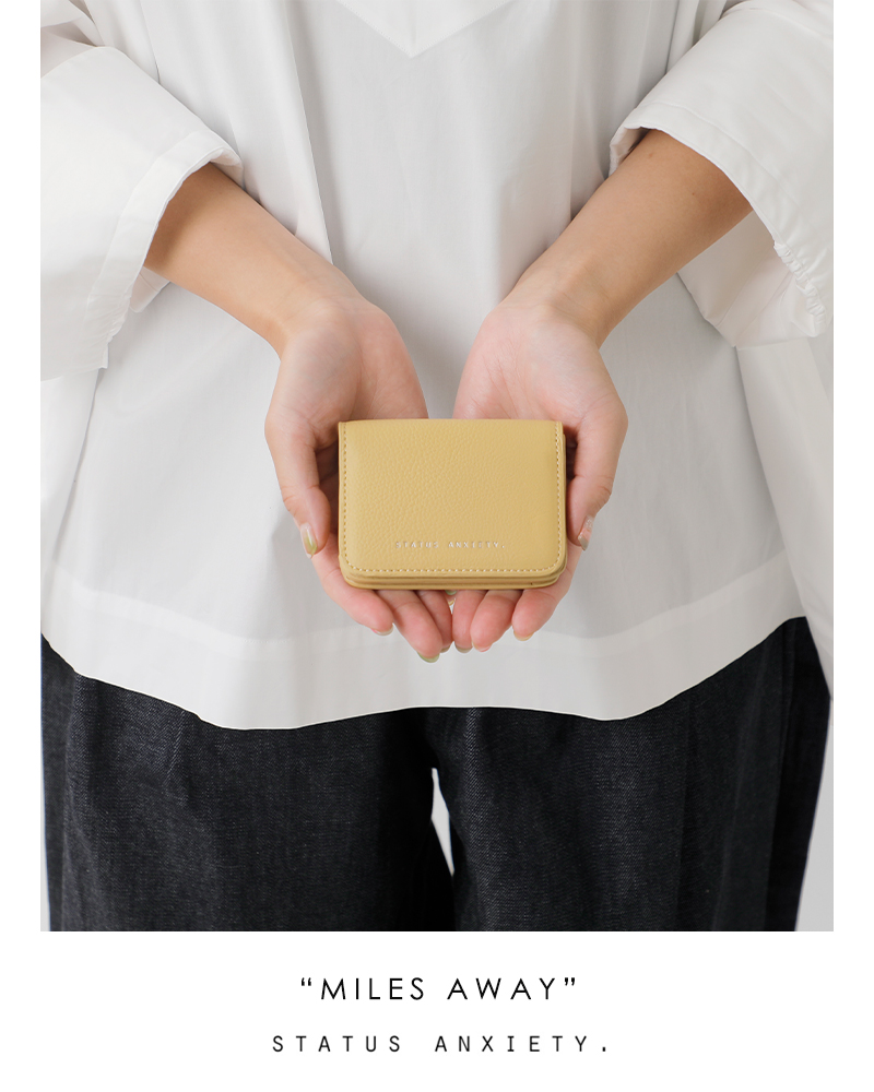 STATUS ANXIETY(ステータスアングザエティー)カウレザーウォレット“MILESAWAY”miles-away
